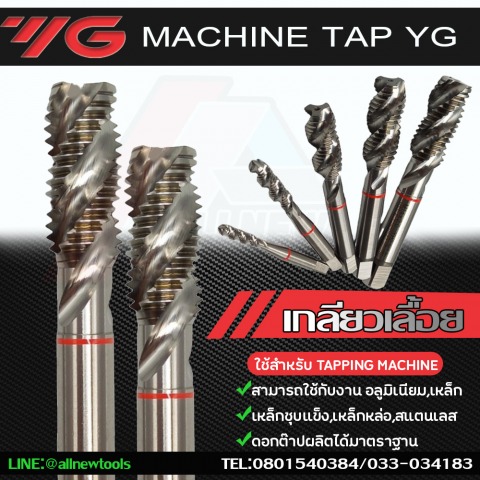 ดอกต๊าป เกลียวเลื้อย TAP YG